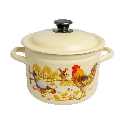 Кастр.цил.борт. 41704-142/6-У4 4л (слоновая) Подворье