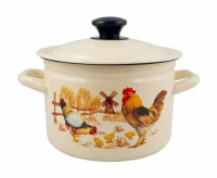 Кастр.цил.борт. 41704-122/6-У4 3л (слоновая) Подворье