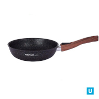 Сковорода 220мм со съемной ручкой, АП линия "Гранит ультра" (синий)