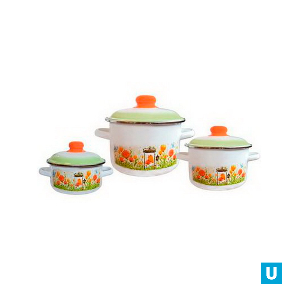 Набор из 3 предм. №19 "Голандский", белосн.цил. 2л; 3л; 5,5л, 7KB191M	