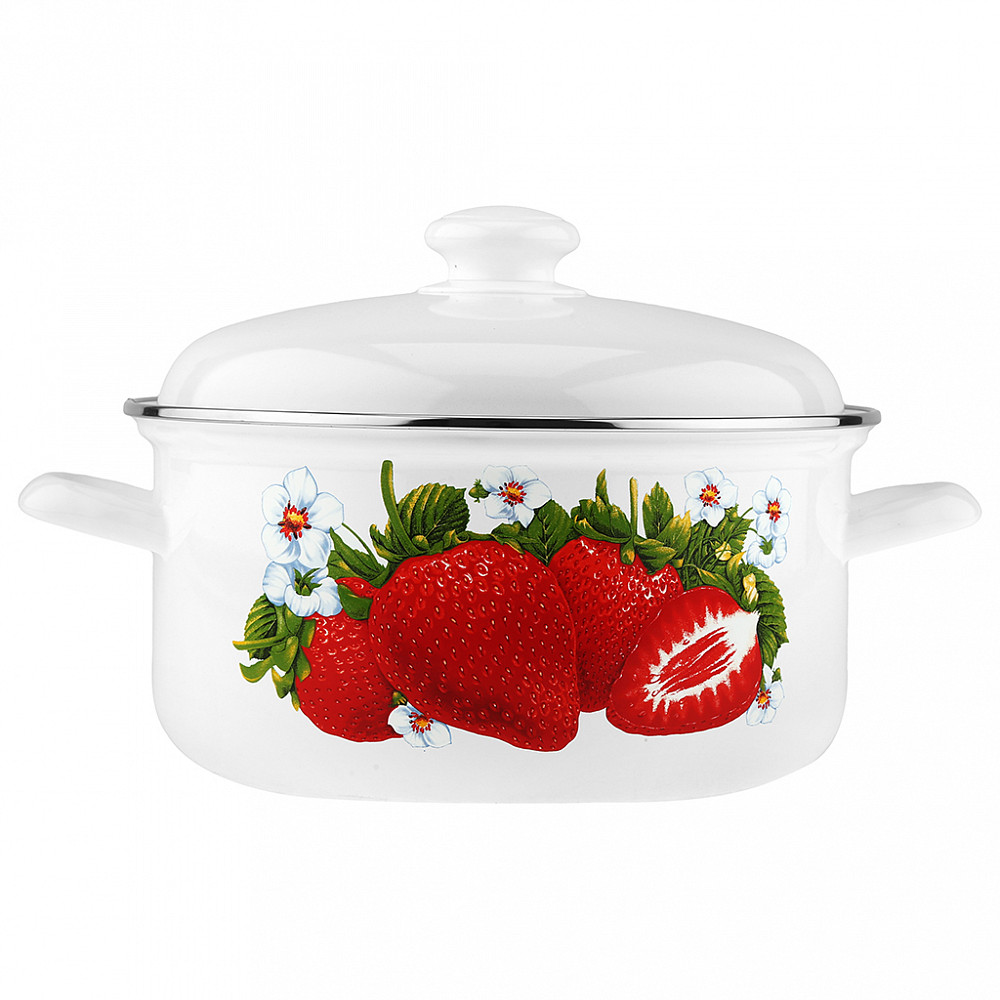Кастрюля 4,5 литра низ/цил "Сочная клубника" (С-1515АП2/4)