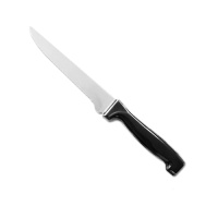 Нож для срезания мяса с костей 15/0,12см  с черной полипропиленовой ручкой , РР-03К