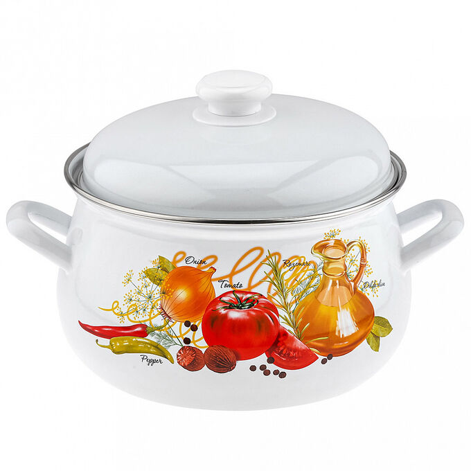 Кастрюля 3,0 литра  грушевидн. "Итальянская кухня" (С-3912АП2/4) 