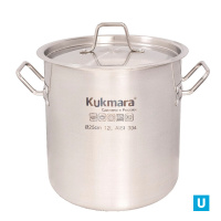 Котел 12л, Kukmara линии "ХоРеКа", с мет.кр., d 25см, 