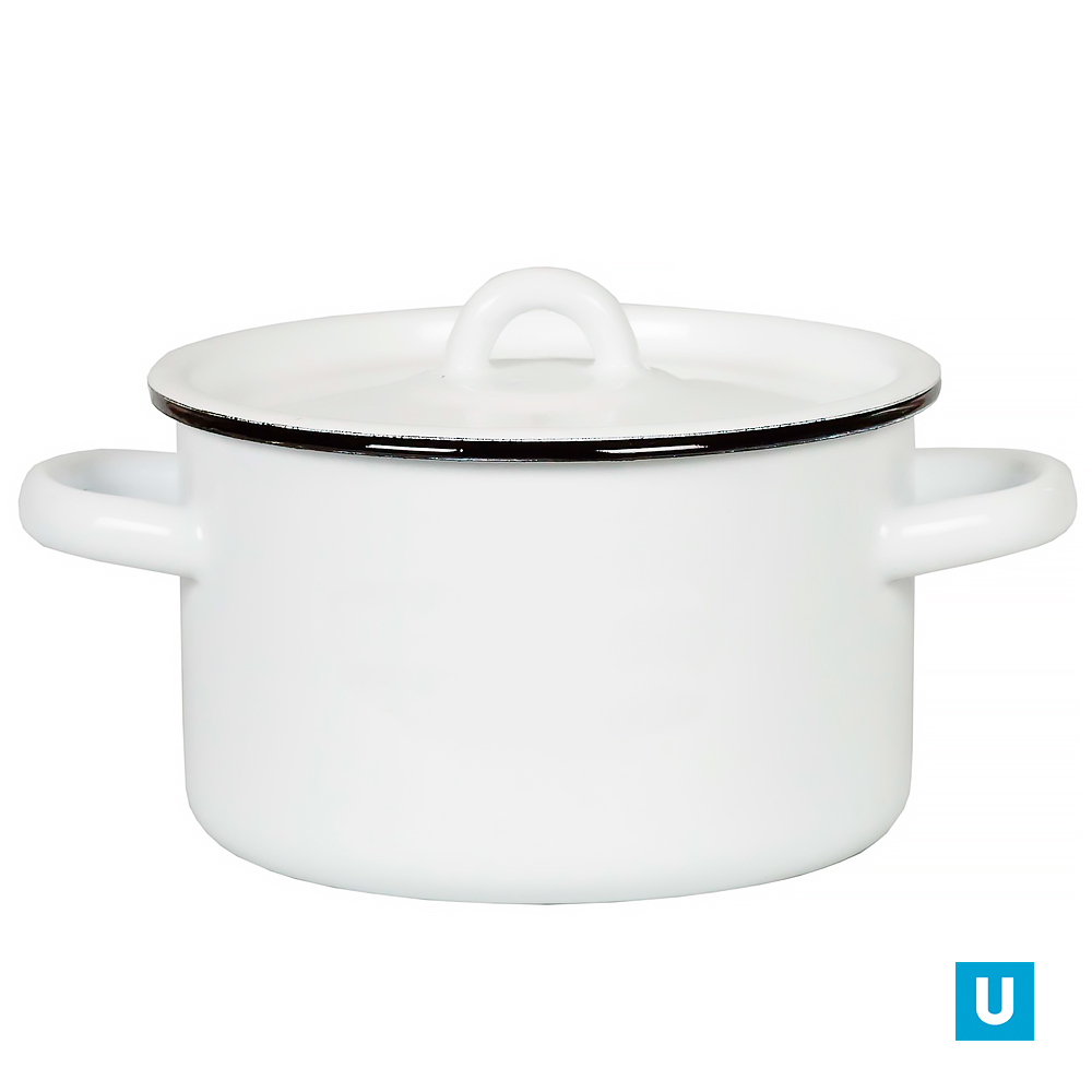 Кастрюля цил. 2,9л белоснежная 2с16/1 