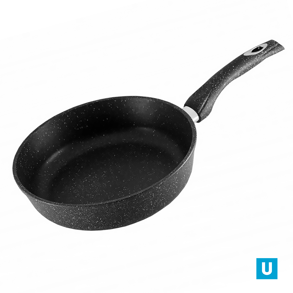 Сковорода 200/51мм Гранит с пласт./ руч. без кр., с2051аг