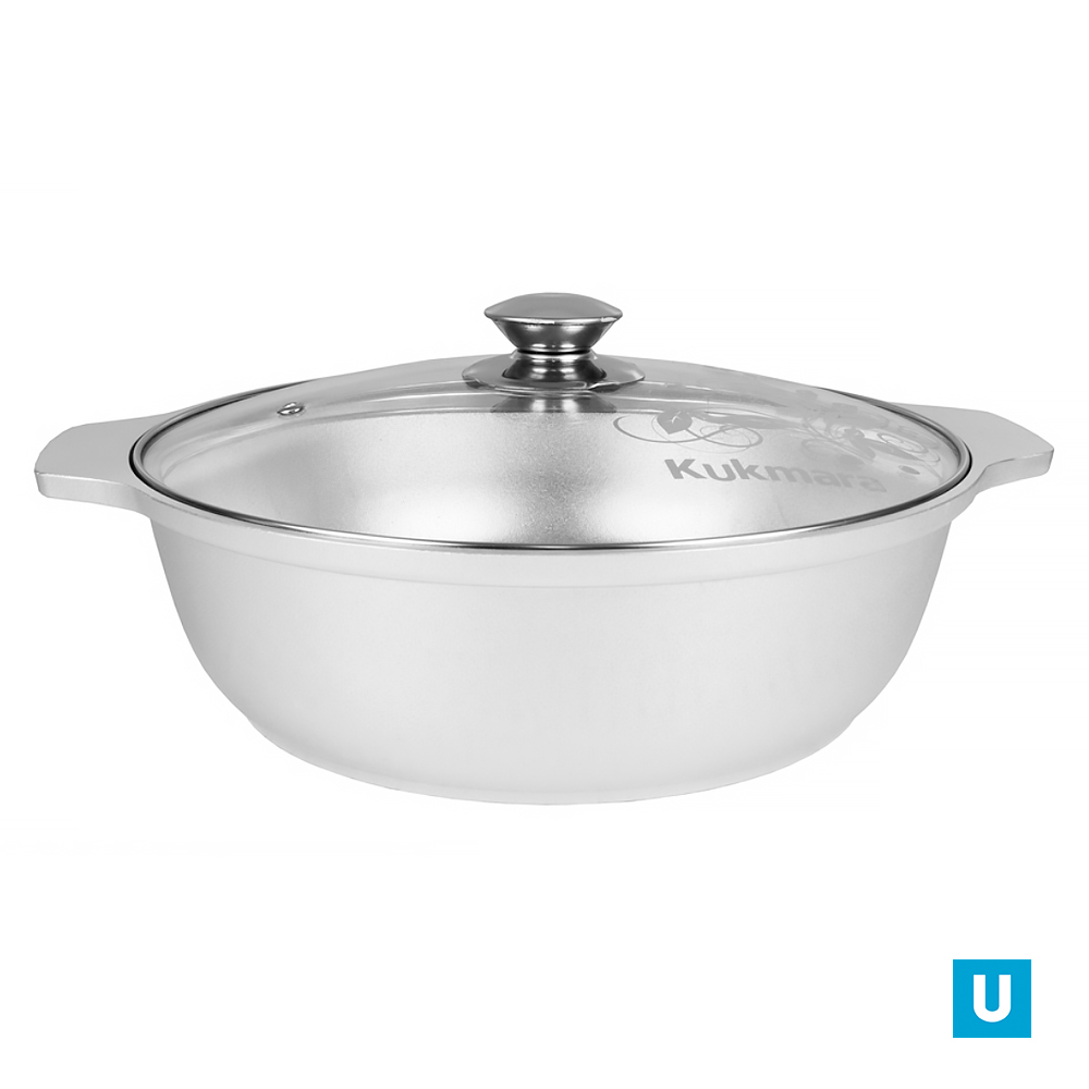 Кастрюля-жаровня 3л стекл.кр. - ж34