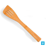 Лопатка кулинарная бамбук 30см №4 с прорезями