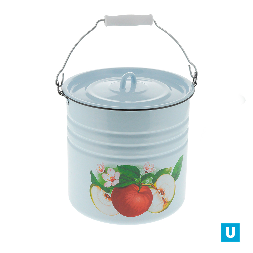 Ведро12л, с крышкой, 20-1224/4