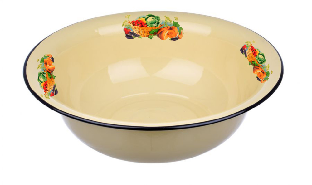  Таз 12 л декор Урожай, палевый