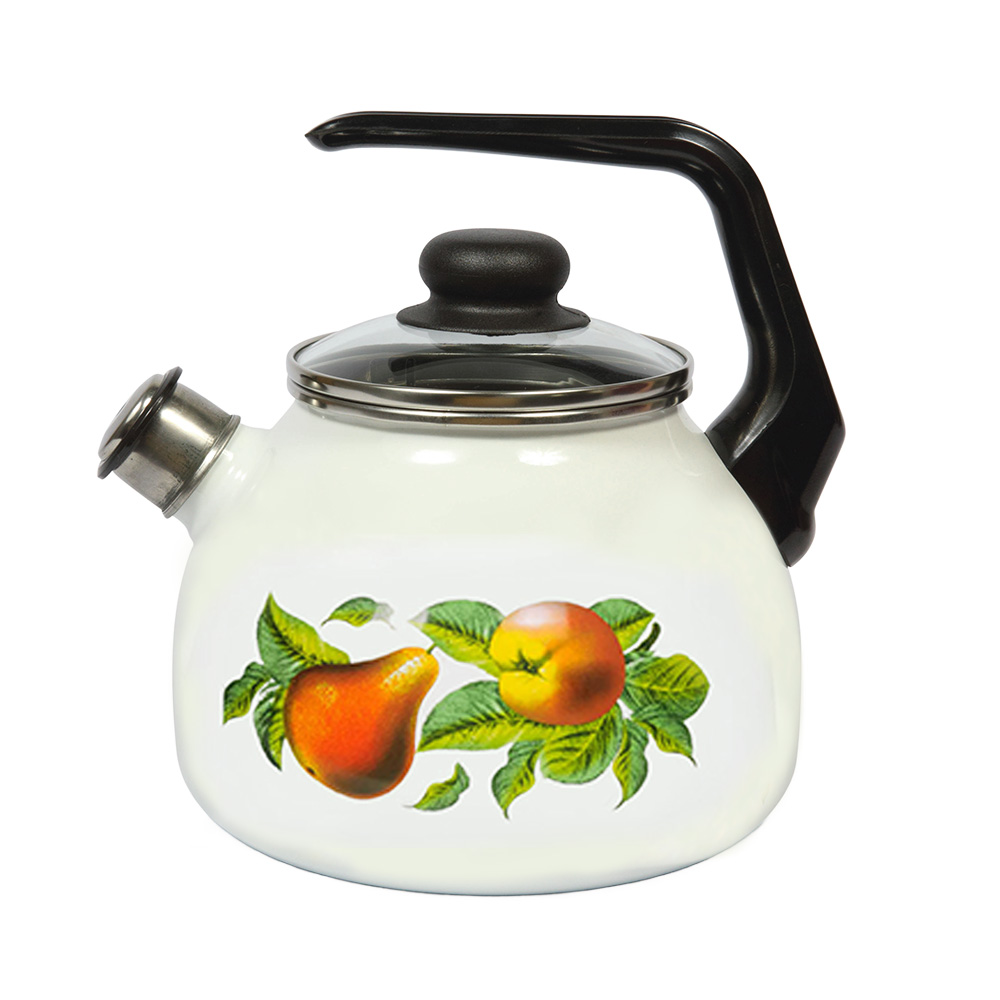 Чайник сф. со св. 3л "Дары лета", белосн., 4с209я