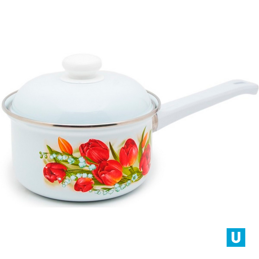 Кастрюля (ковш с кр.) 1,0 литр "Ласковый май" (С-1607АП/4)