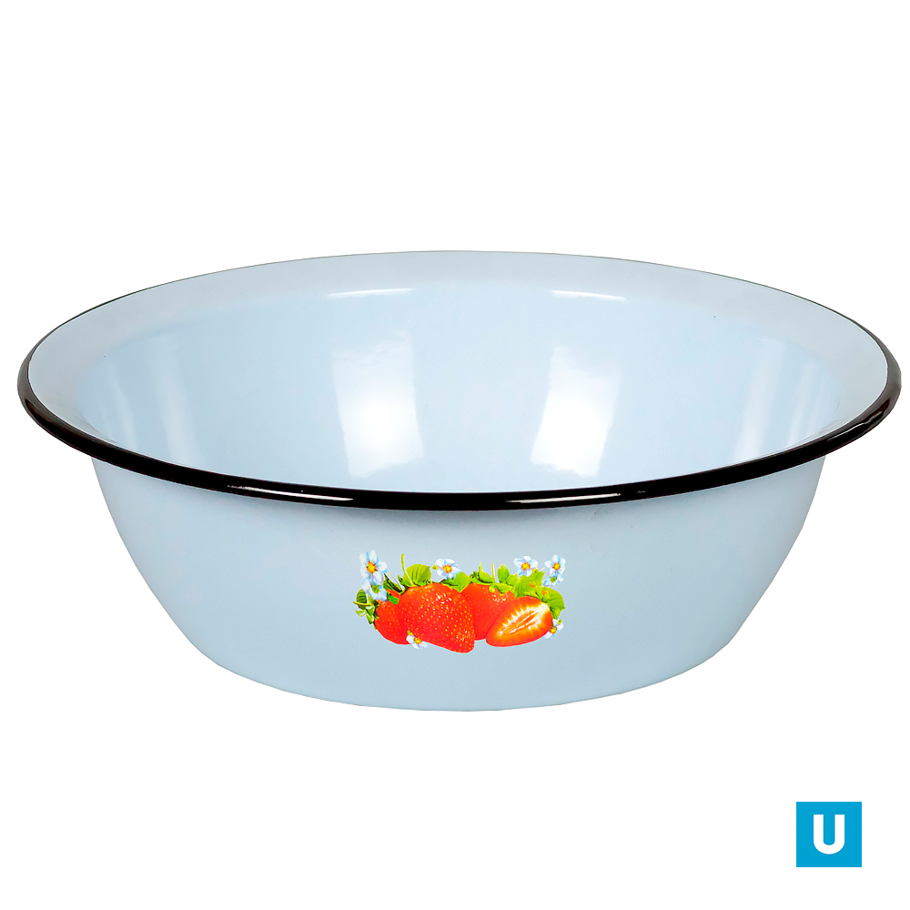 Миска 3,5л серо-голубая с рис1с9с 