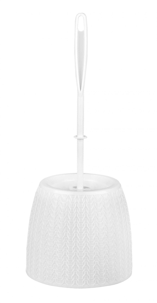 Ерш с подставкой  "Вязаное плетение" белый