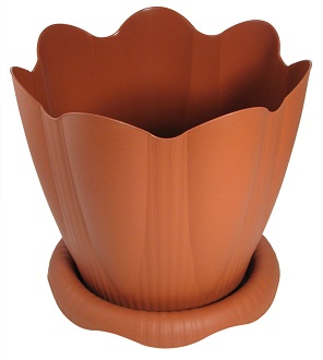 Горшок Эдельвейс с поддоном 5,3л Д24см терракот С193Т МАРТИКА (Барнаул) уп.10