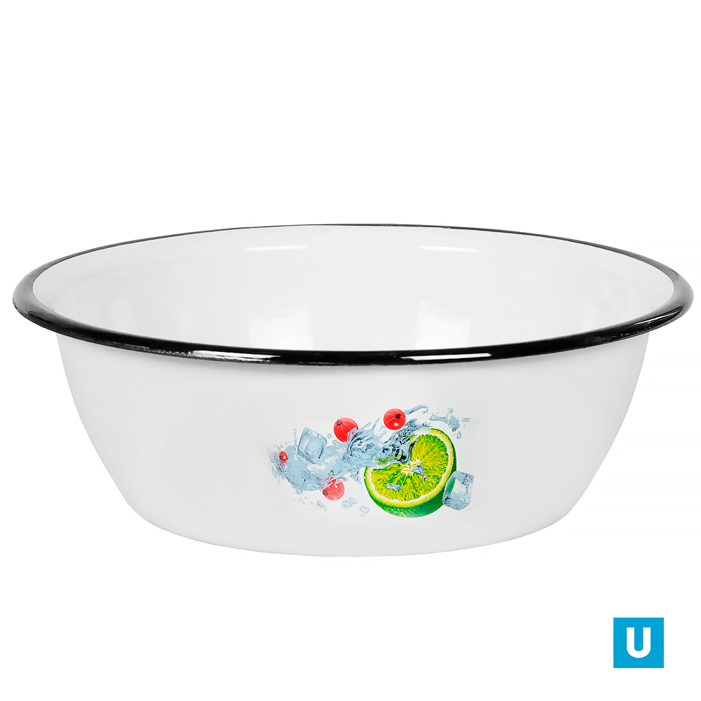 Миска 3,5л белосн. с рис.1с9с 