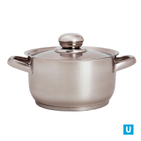 Кастрюля 1,75л  "Прима" (сатин) 160 мм ТРС КМ