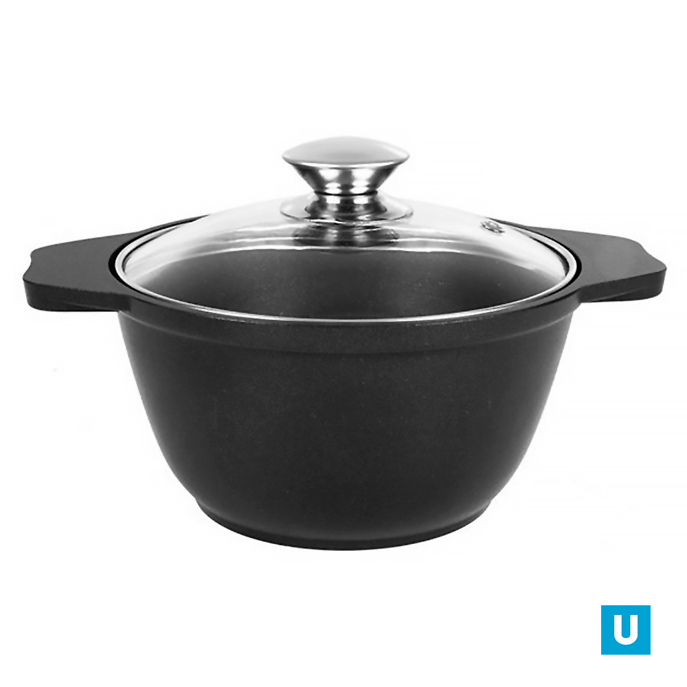 Кастрюля 1л стекл.кр. а/п (3шт) - к01а				