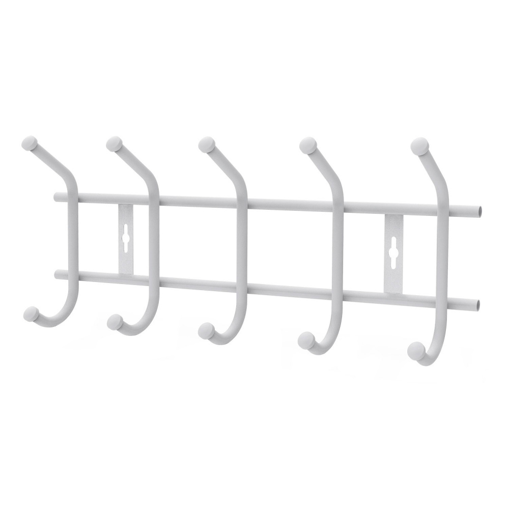 Вешалка настенная 484х188мм (5 крючков) ВНТ5 матовый серый