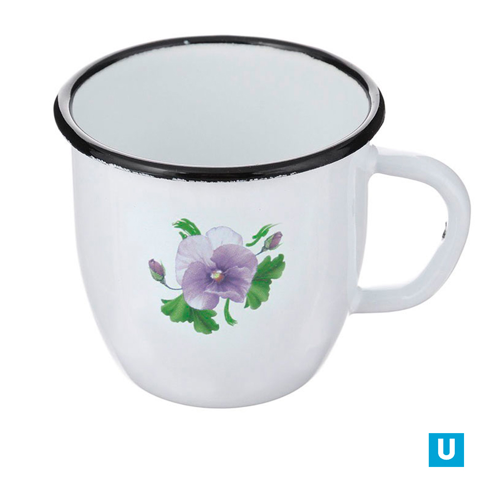 Кружка 0,25 литра "Анютины глазки" С-0102/4 