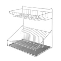 Сушилка д/посуды универсальная с поддоном белая