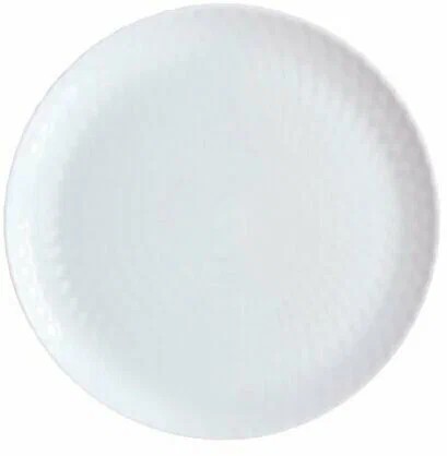 Тарелка обеденная 25см PAMPILLE WHITE Q4655
