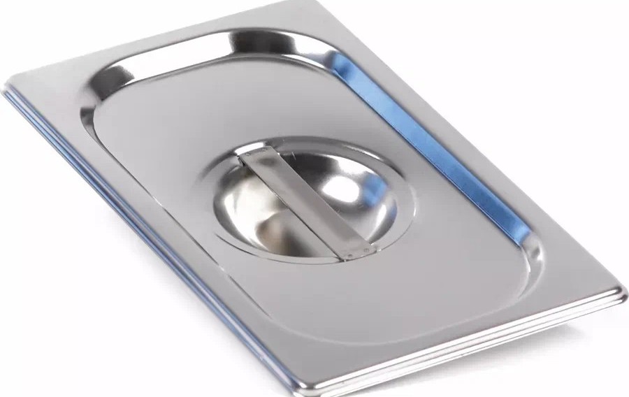 Крышка д/гастроемкости нерж 1/4 265*165мм