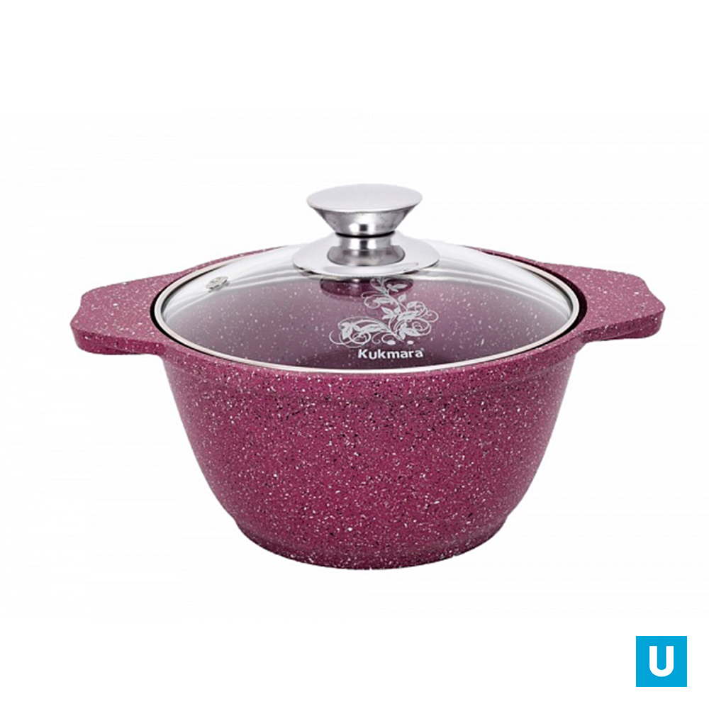 Кастрюля 1л со стеклянной крышкой, АП линия "Trendy style" (mystery)