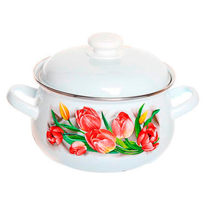 Кастрюля 4,5 литра  грушевидн. "Ласковый май" (С-3915АП2/4) 