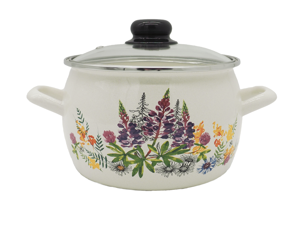 Кастрюля 3,5 литра "Люпины" (С-4213САП2/4Жм) 