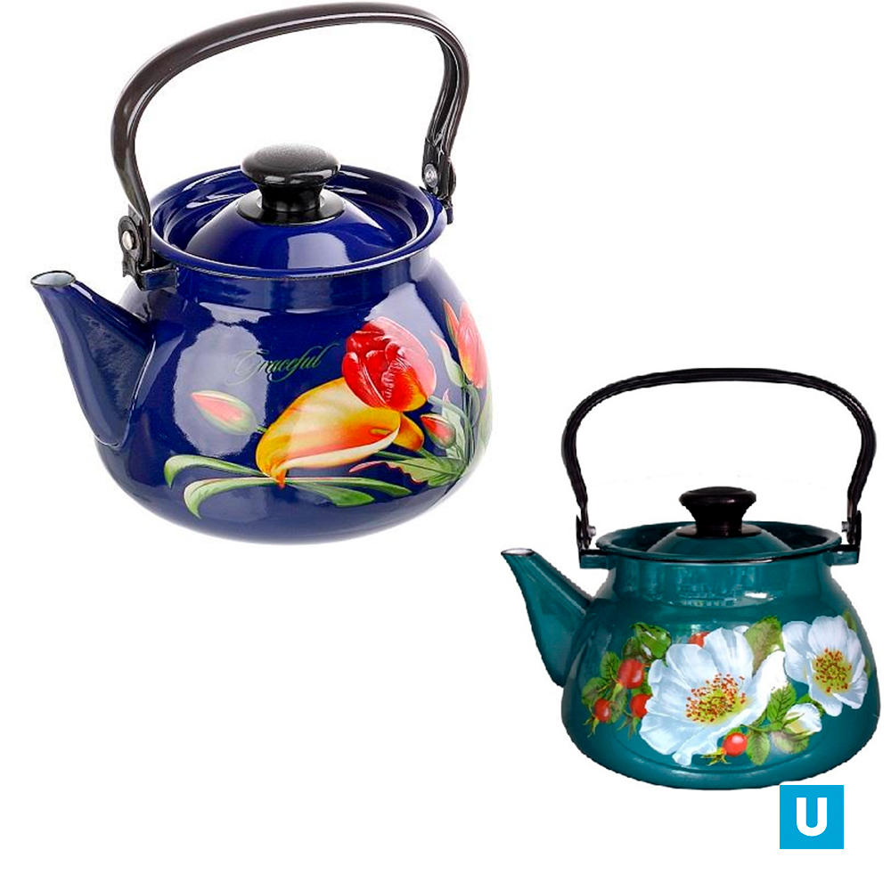 Чайник сферич. с пл.р. 3л (синий,бостон), арт. 42715-123/6