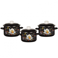 Набор из 3 пред.№02 "Десерт к чаю", черн., 1KB021M