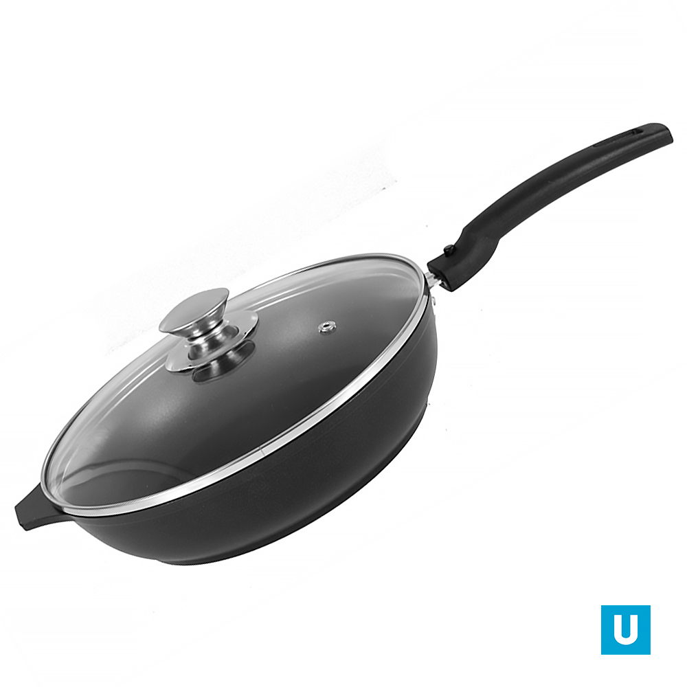 Сковорода 220/50мм а/п стек.кр.со съем.р.(5)-с225а		