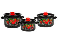 Набор из 3 пред.№144 "Помидорки", черн., 1с144