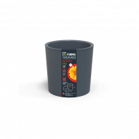 Горшок для цветов с дренажной вставкой Genius 2,5л (d157, h156мм)(серый)