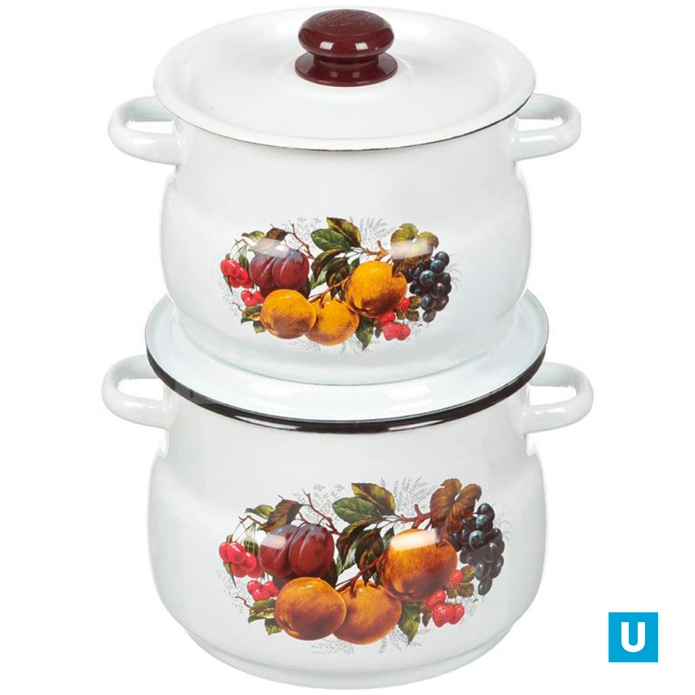 набор 10 белый Йогурт кастрюли сфер 4л 5,5л