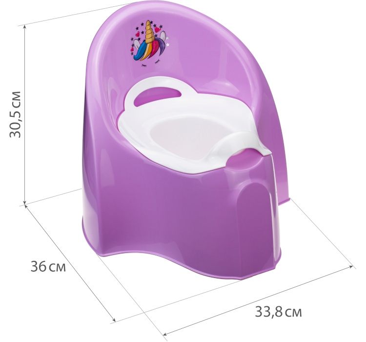 Горшок детский большой (единорог/слоник)