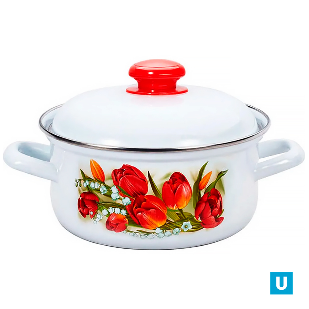 Кастрюля 1,5 л низ. цил. "Ласковый май" С-1508АП2/4)