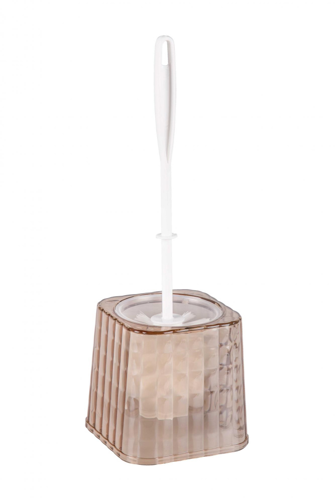 Ёрш с подставкой "Кристалл"с подставкой тонированный  120х120х115 мм 