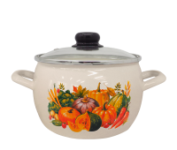 Кастрюля 5,0 литров "Осенний карнавал" (С-4216САП2/4Жм) 