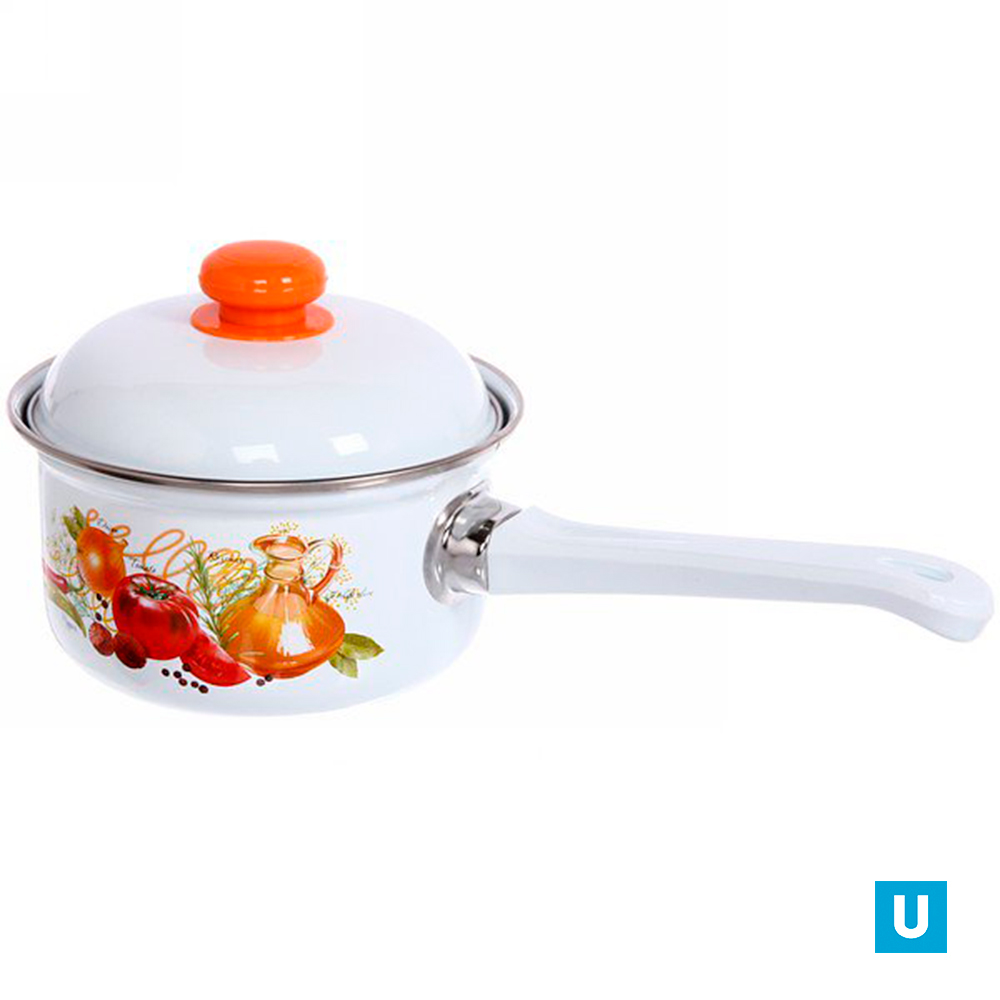 Кастрюля (ковш с кр.) 1,0 литр "Итальянская кухня" (С-1607АП/4)