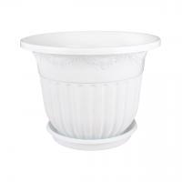 Горшок-Кашпо "Лозанна"  7л. с под. белый