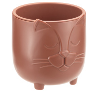 Кашпо "БАСЯ" 0,65л со вставкой D115мм Терракотовый