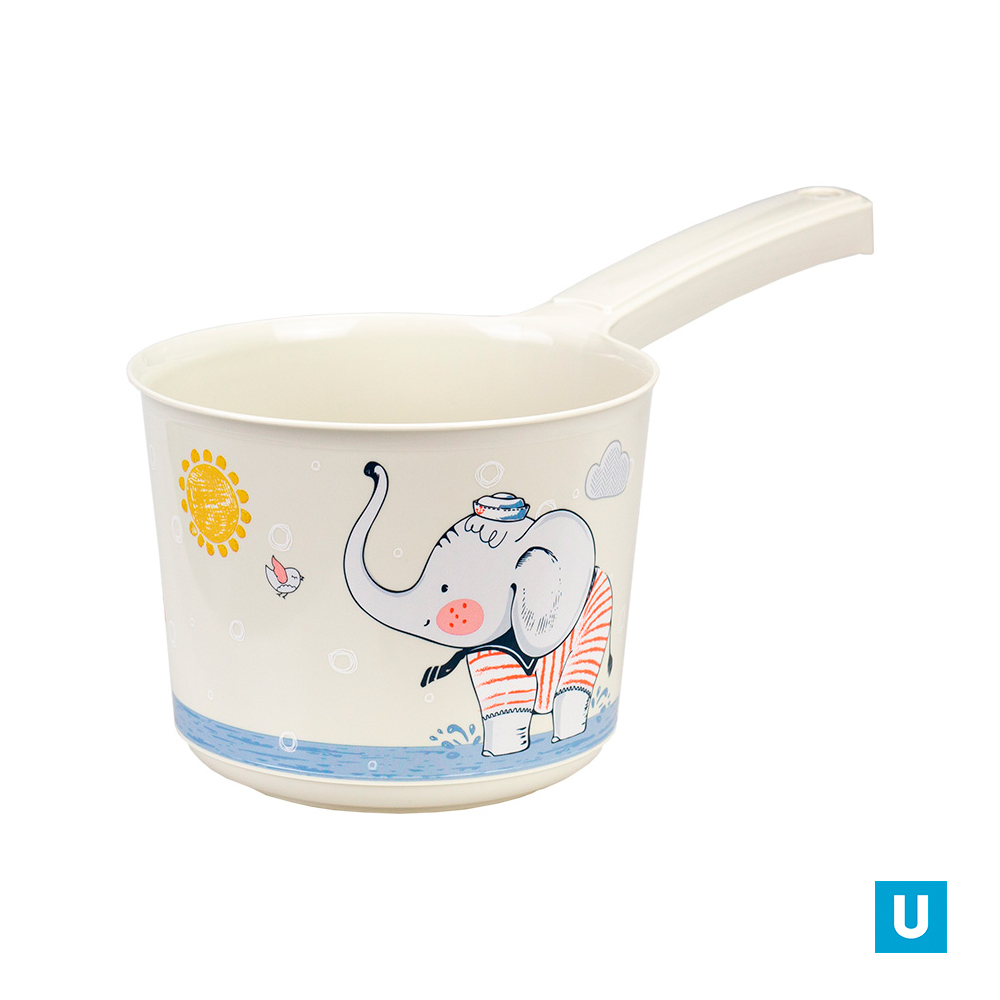 Ковш 1,5л ДЕКО (единорог/кам.роза/маки/слоник)