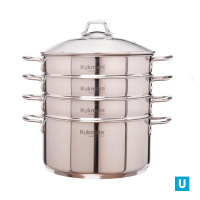 Мантоварка 3в1  6,0 литров, диаметром 26см, 3 секции, со стеклянной крышкой