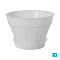 Кашпо  ВИОЛЕТ КЛАССИК №2 с поддоном 0,5л мраморное *100 (Ангора)