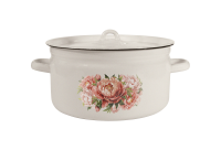 Кастрюля 9,0 литров (Букет пионов) (С-1621/4Жм) 