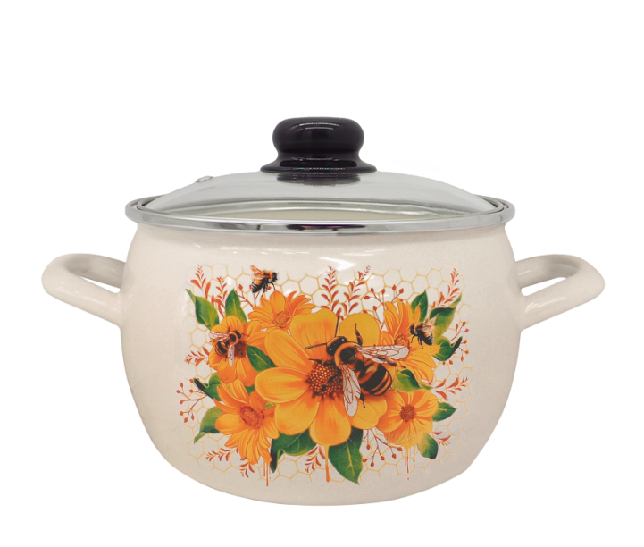 Кастрюля 3,5 литра (Цветочный мёд) (С-4213САП2/4Жм) 