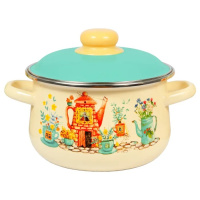 Кастрюля конич. 2л, слон.кость, Чайный домик 1с45я