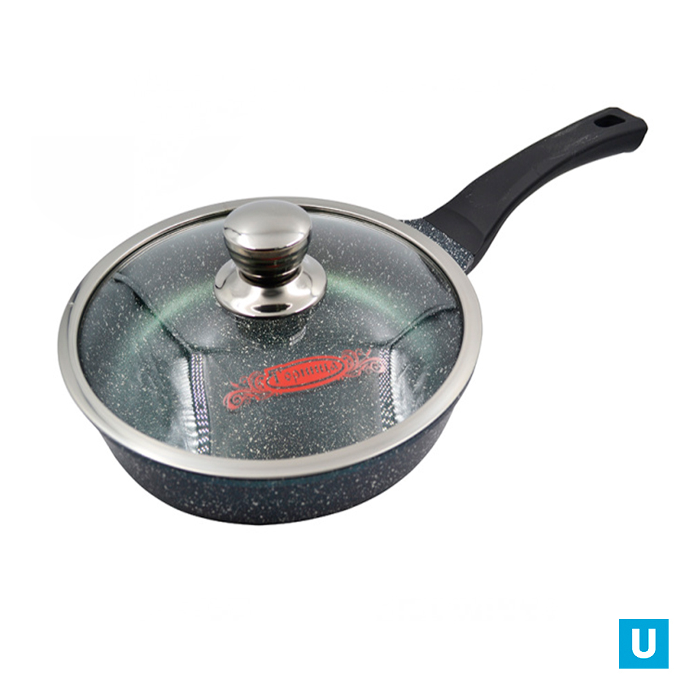 Сковорода 240/53мм Изумруд Induction с пласт/руч. с кр. (п/у), ис9242из